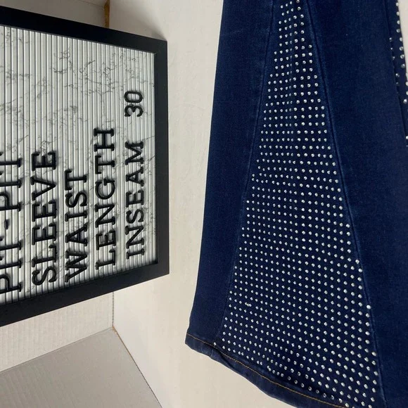 BAMBOO FLARE JEANS super soft  FLARE size 7 - Picture 12 of 13